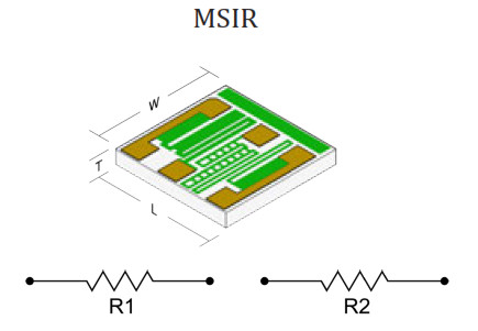 MSIR high reliability smd dual resistor